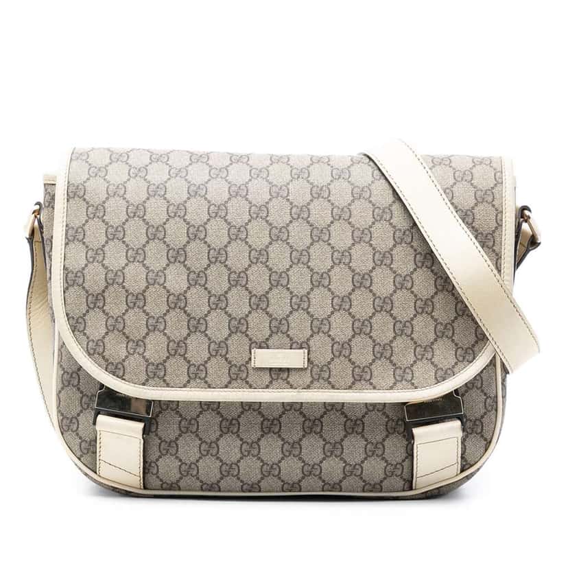 Gucci GG Supreme Crossbody Brown Canvas Very good condition - Front View