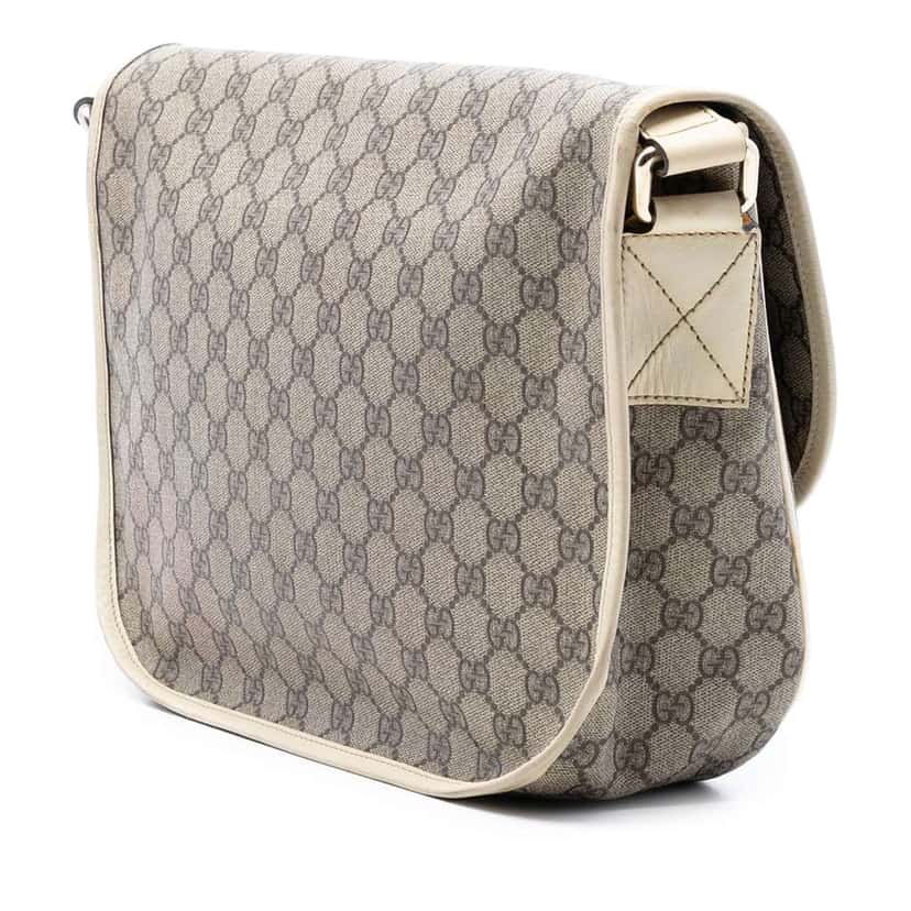 Gucci GG Supreme Crossbody Brown Canvas Very good condition - Back View