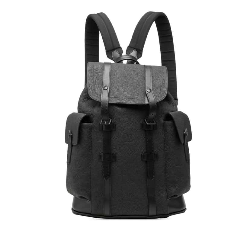 Louis Vuitton Monogram Empreinte Christopher Backpack PM Black Leather Very good condition - Front View