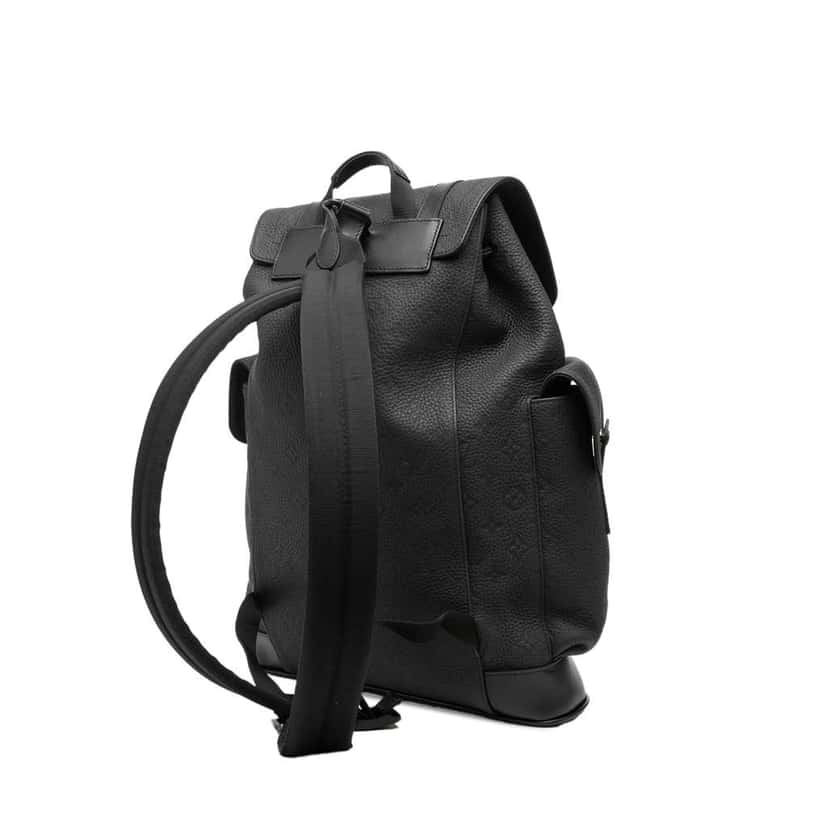 Louis Vuitton Monogram Empreinte Christopher Backpack PM Black Leather Very good condition - Back View
