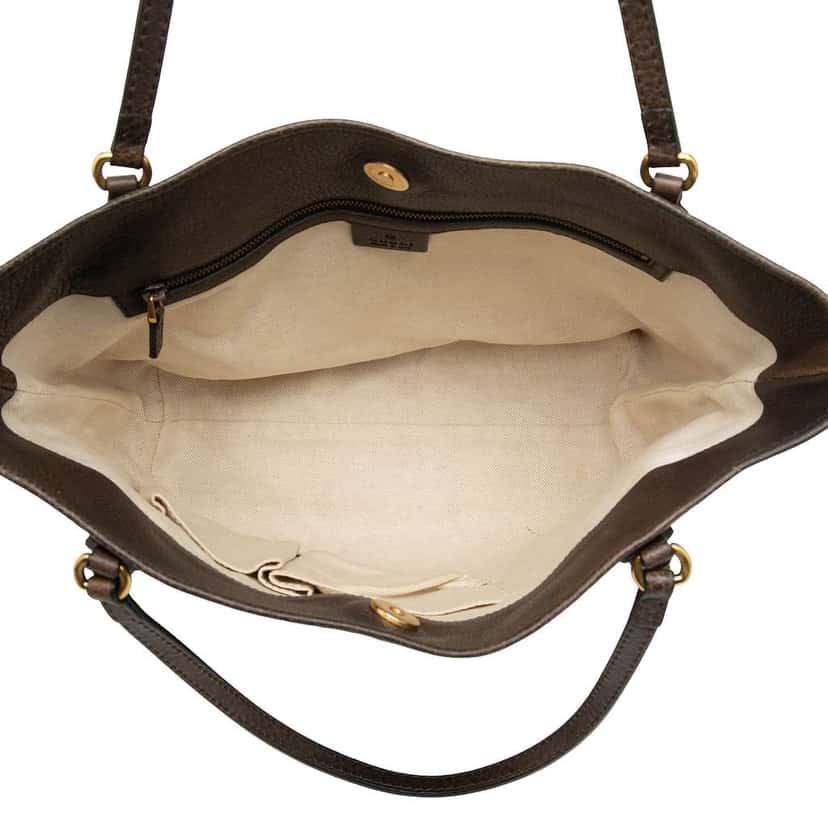 Gucci GG Canvas Laidback Crafty Tote Brown Canvas Good condition - Model View