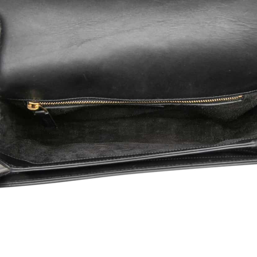 Saint Laurent Medium Leather Monogram Universite Bag Black Leather Very good condition - Model View