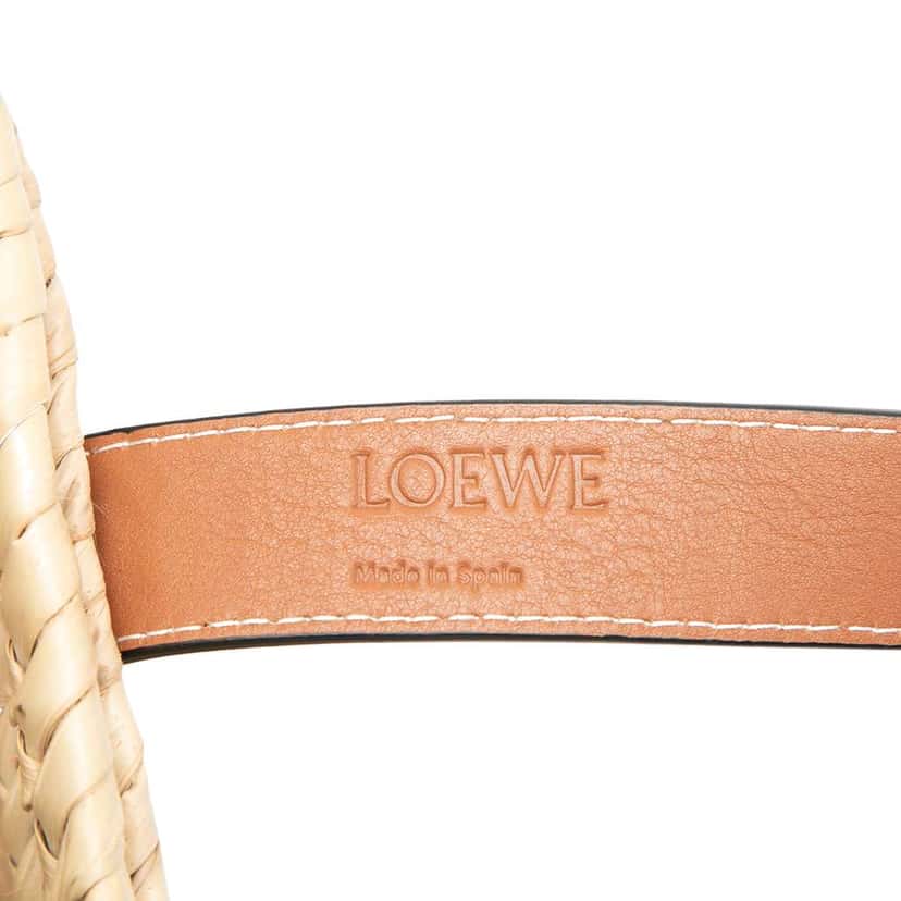 Loewe Small Raffia Anagram Basket Tote Brown Very good condition - Box View