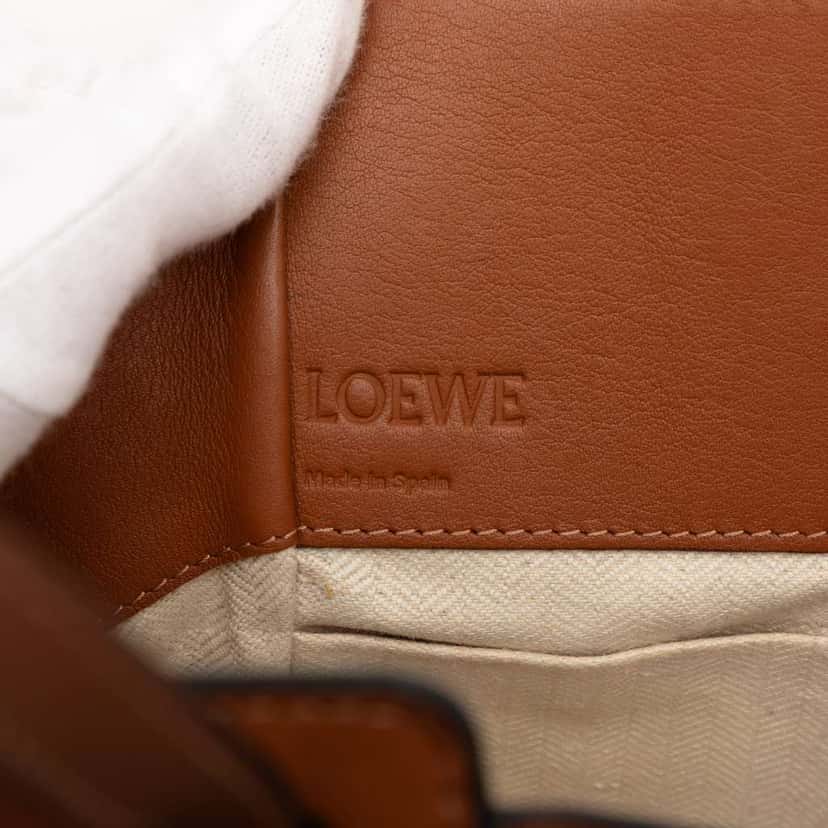 Loewe Mini Leather Drawstring Hammock Bag Brown Leather Very good condition - Box View