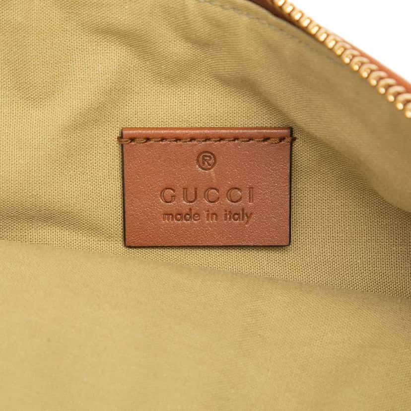 Gucci Canvas Interlocking G Web Clutch Brown Canvas Very good condition - Box View