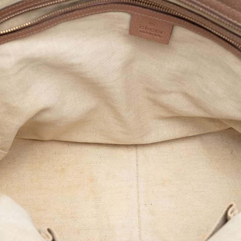 Gucci GG Canvas and Leather Bree Tote Pink Leather Very good condition - Model View