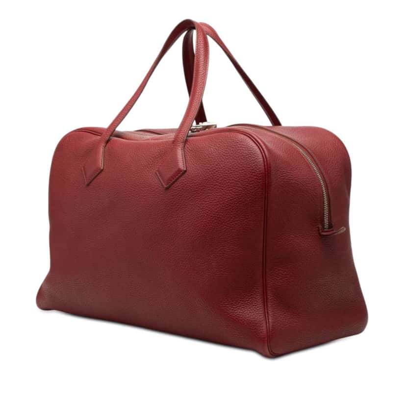 Hermès Clemence Victoria II 43 Red Leather Good condition - Back View