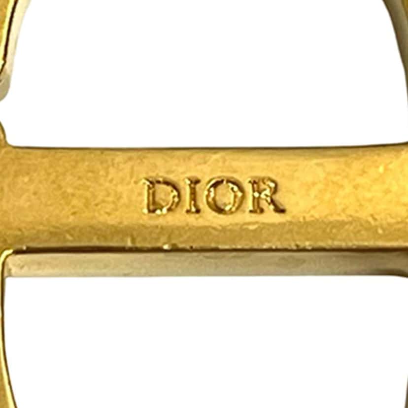 Dior Gold Plated Lacquered CD Logo Chain Necklace Gold Metal Very good condition - Inside View
