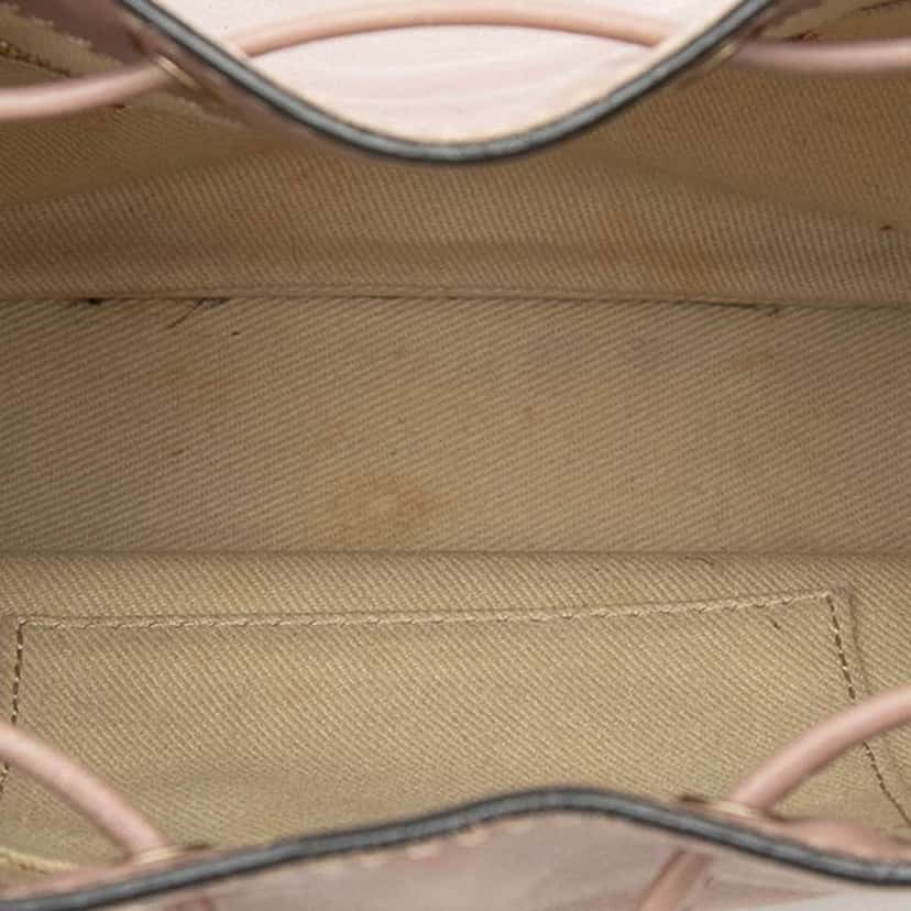 Valentino Small Leather Rockstud Bucket Bag Pink Leather Very good condition - Model View