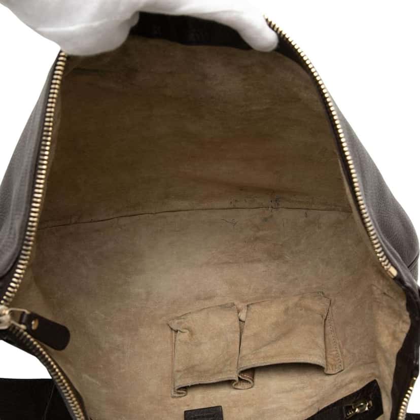 Gucci Calfskin Half Moon Hobo Brown Leather Very good condition - Model View