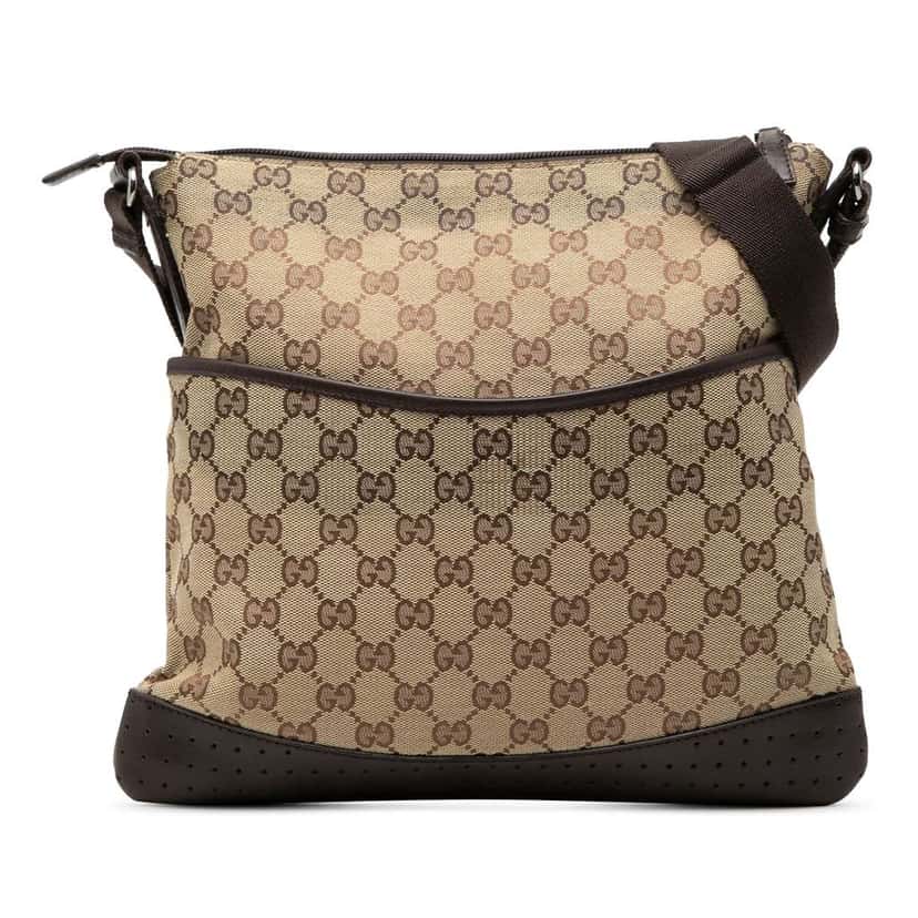 Gucci GG Canvas Crossbody Beige Very good condition - Front View