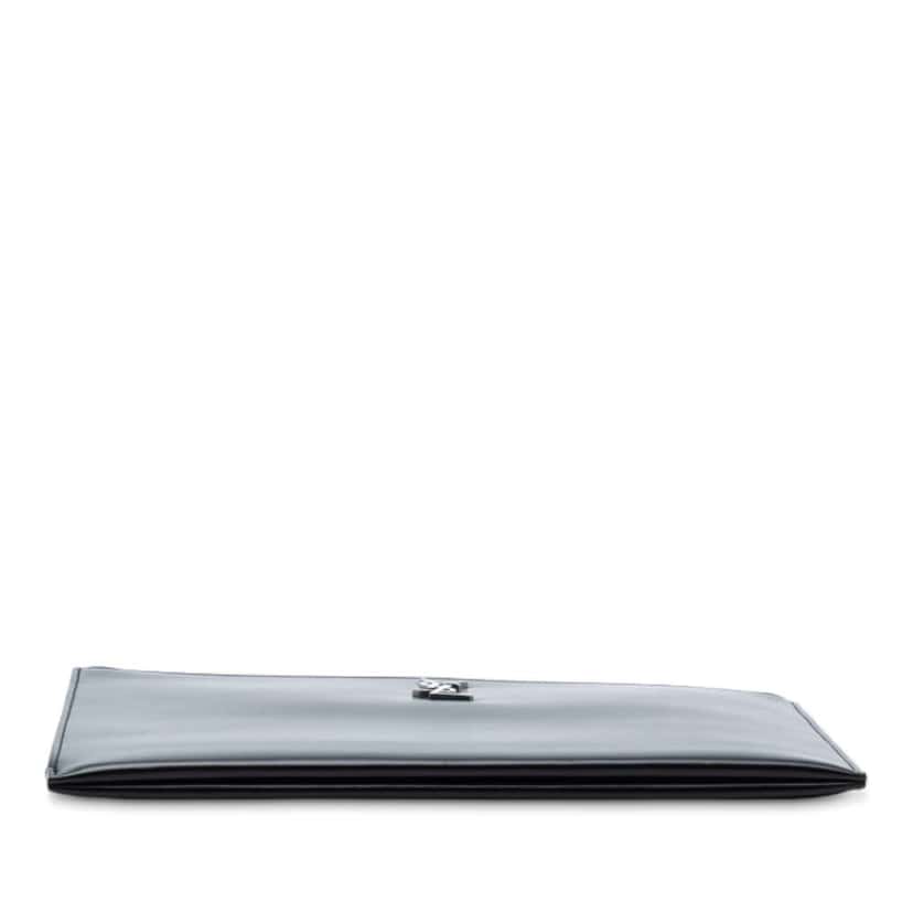 Saint Laurent Leather Monogram Ipad Case Black Leather Good condition - Inside View