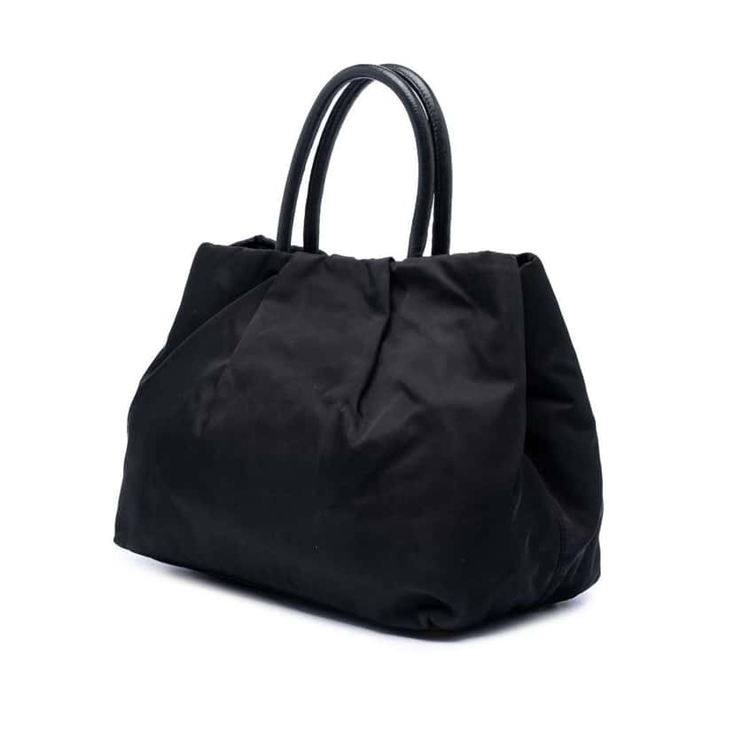 Prada Tessuto Fiocco Bow Tote Black Good condition - Back View