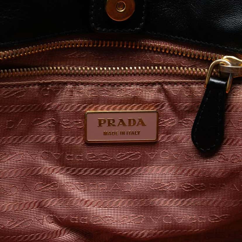Prada Tessuto Fiocco Bow Tote Black Good condition - Box View