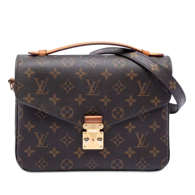 Louis Vuitton Monogram Pochette Metis Brown Good condition - Front View