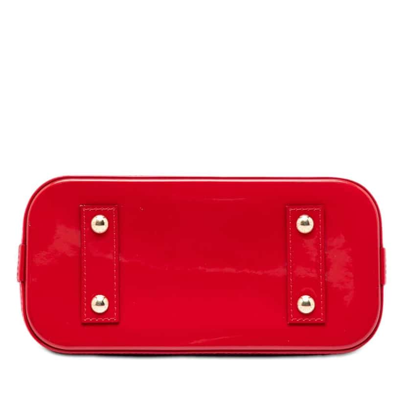 Louis Vuitton Monogram Vernis Alma BB Red Leather Very good condition - Inside View