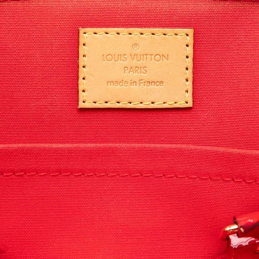 Louis Vuitton Monogram Vernis Alma BB Red Leather Very good condition - Box View
