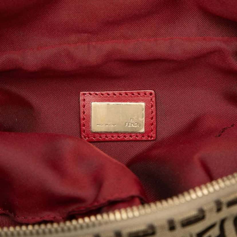 Fendi Zucchino Canvas Belt Bag Beige Fair condition - Box View