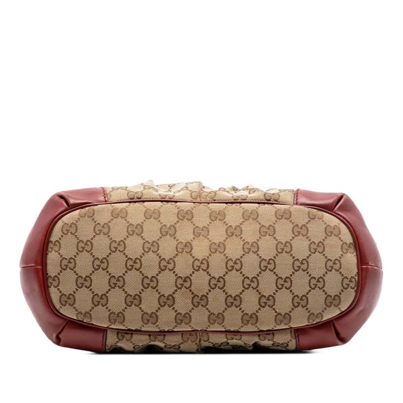 Gucci GG Canvas Sukey Satchel Beige Good condition - Inside View