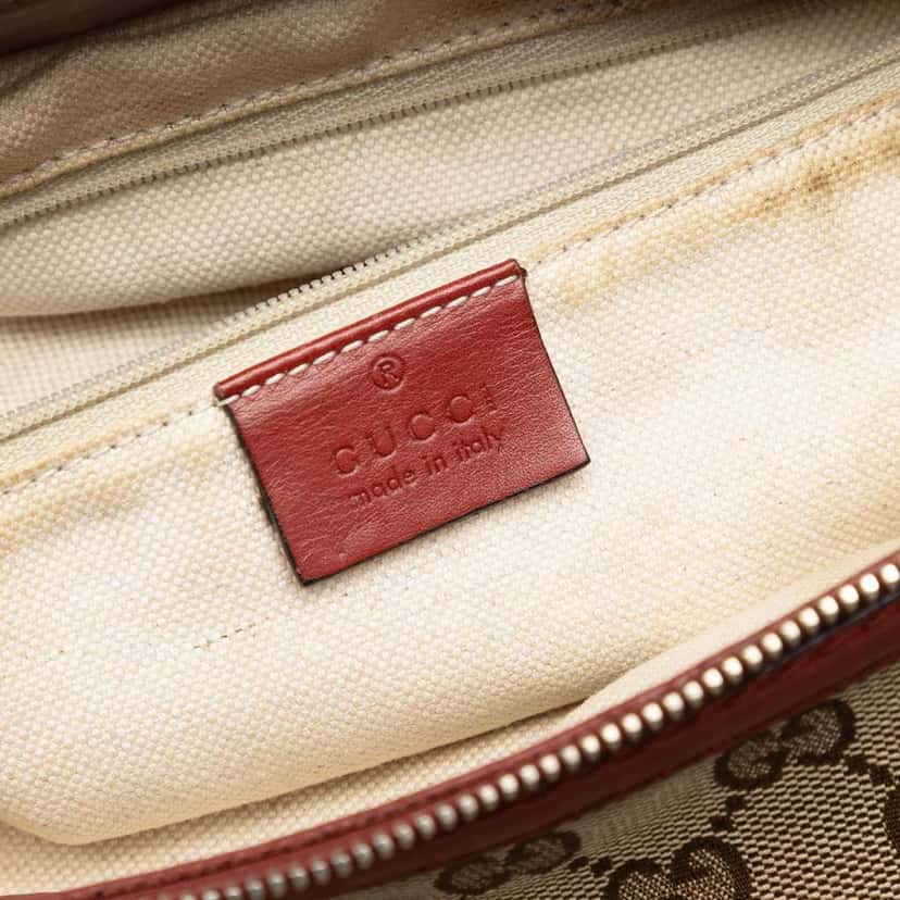 Gucci GG Canvas Sukey Satchel Beige Good condition - Box View