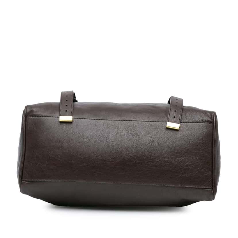 Mulberry Calfskin Alexa Satchel Brown Leather Good condition - Inside View