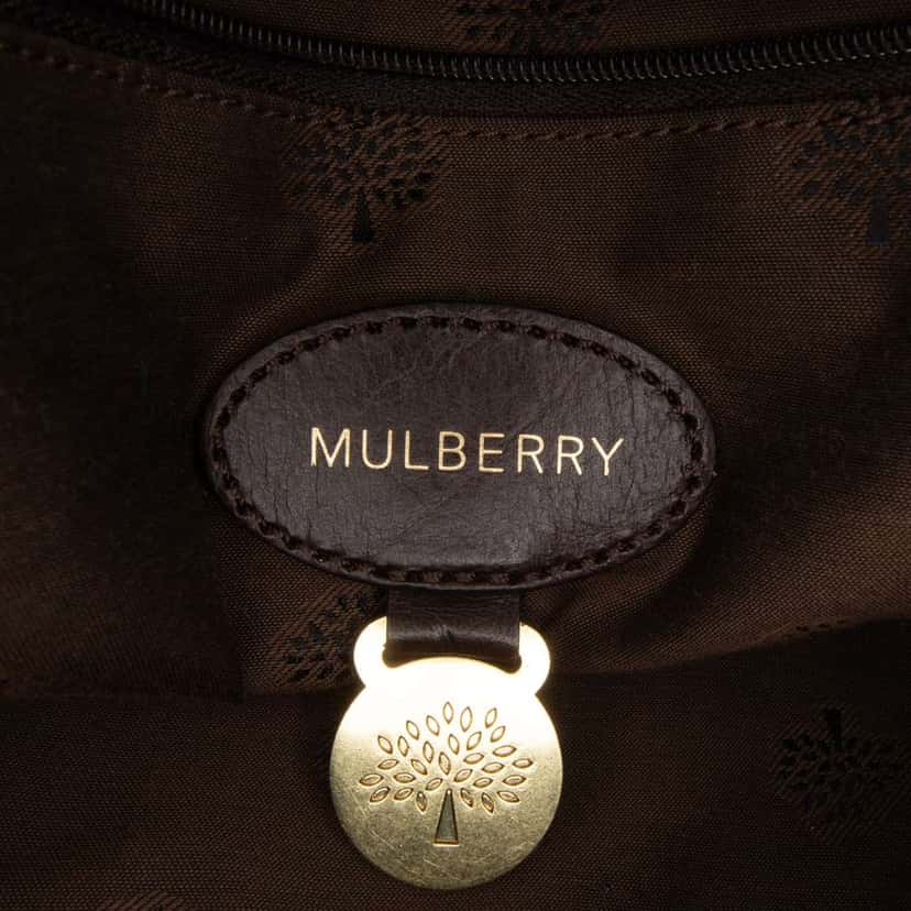 Mulberry Calfskin Alexa Satchel Brown Leather Good condition - Box View