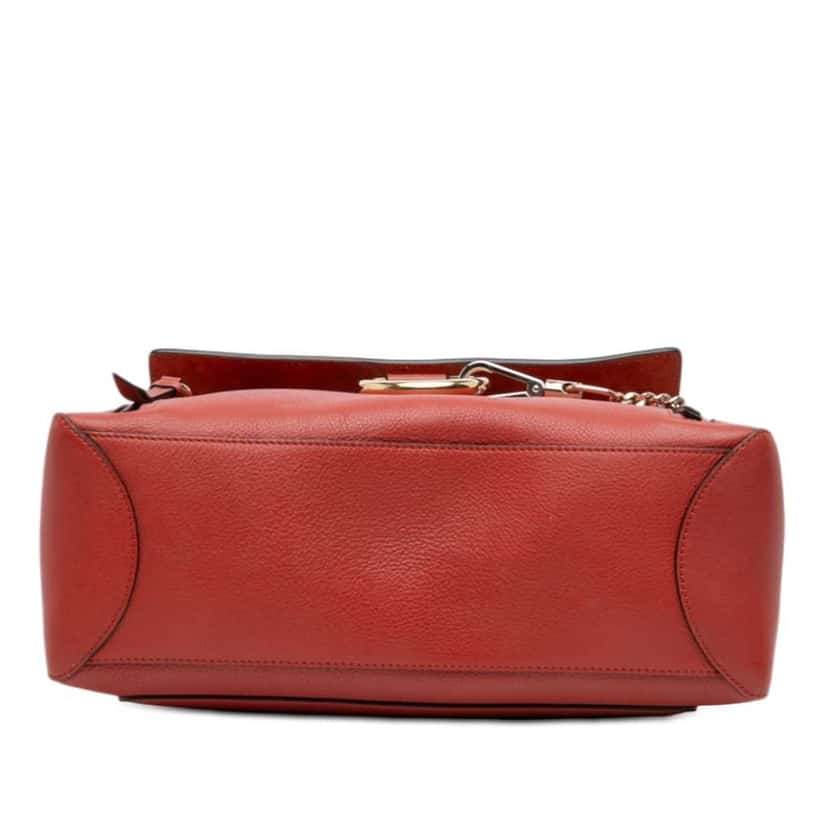 Chloé Medium Leather Faye Day Satchel Red Leather Good condition - Inside View