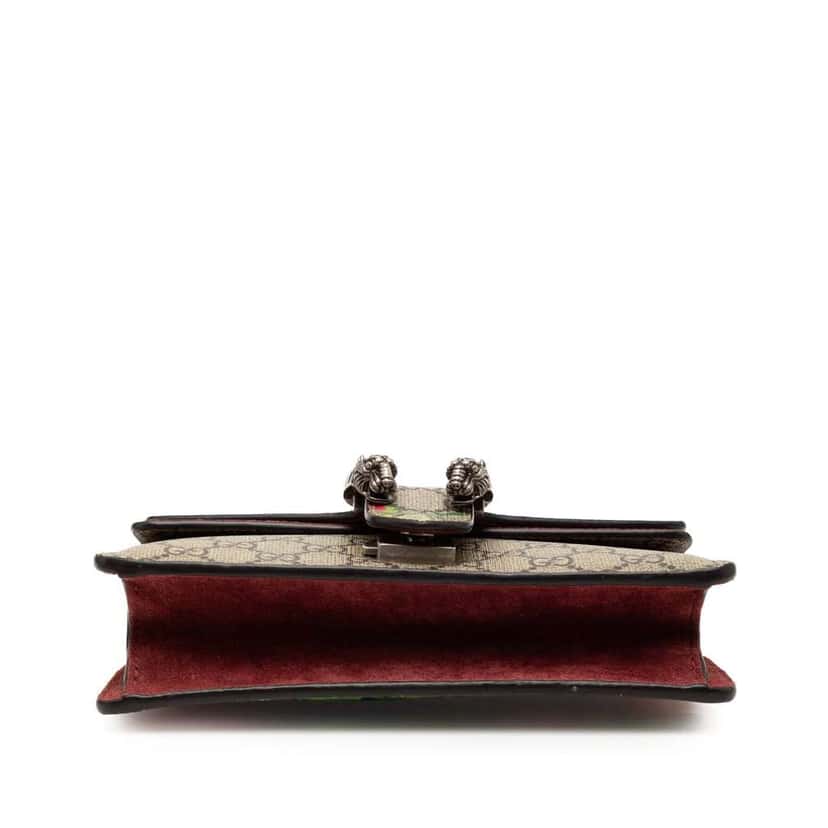 Gucci Small GG Supreme Blooms Dionysus Crossbody Beige Good condition - Inside View