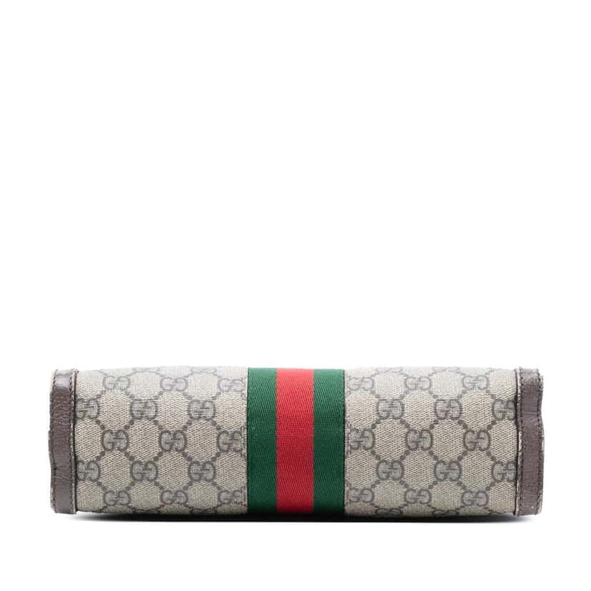 Gucci Small GG Supreme Web Ophidia Chain Crossbody Beige Good condition - Inside View