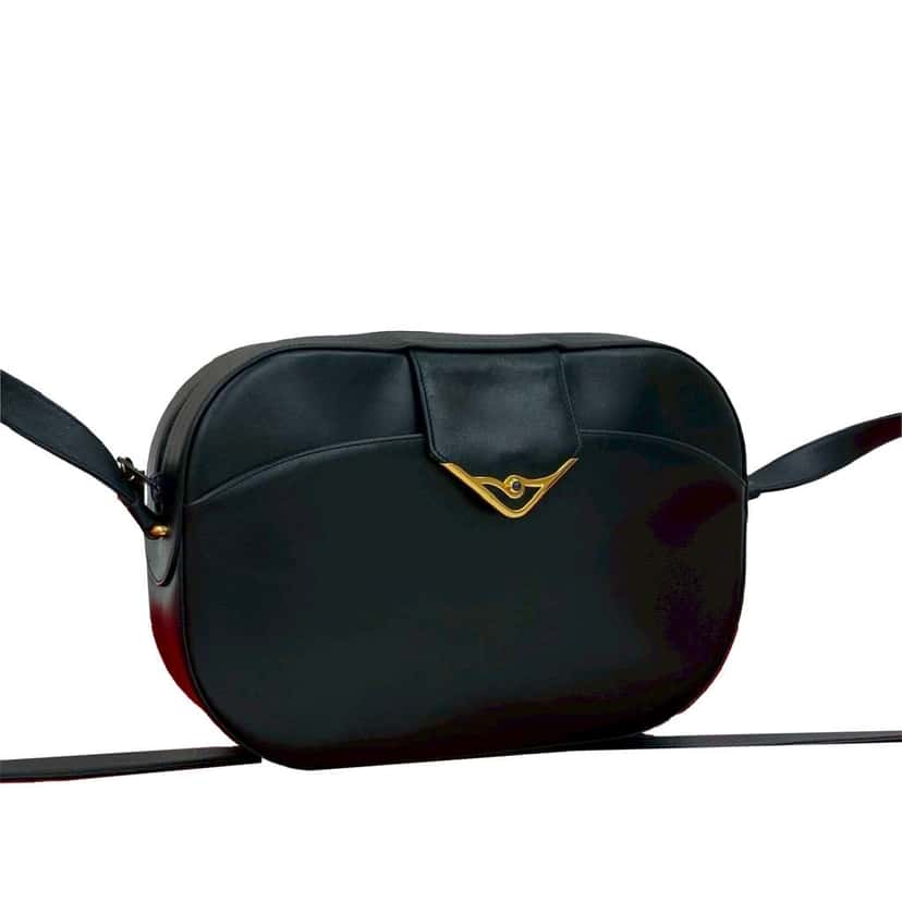 Cartier Leather Sapphire Line Crossbody Blue Leather Good condition - Back View