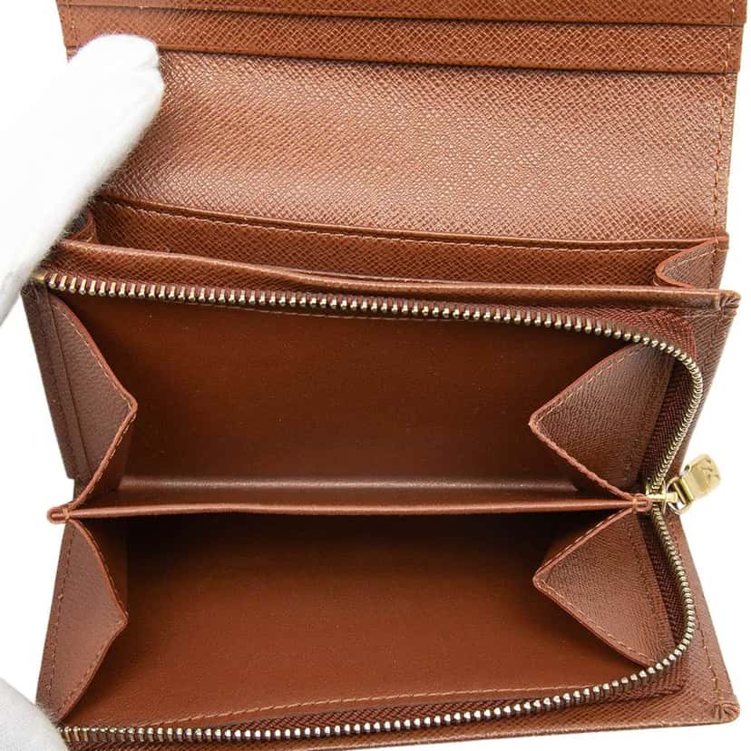 Louis Vuitton Monogram Porte Monnaie Tresor Wallet Brown Good condition - Model View