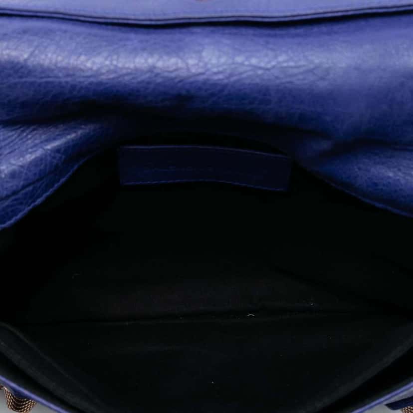 Balenciaga Lambskin Motocross Giant 21 Envelope Clutch Purple Leather Good condition - Model View