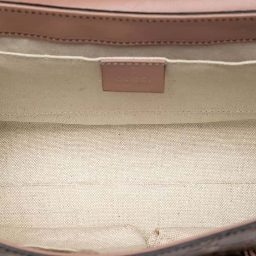 Gucci Medium Guccissima Emily Shoulder Bag Brown Leather Good condition - Model View