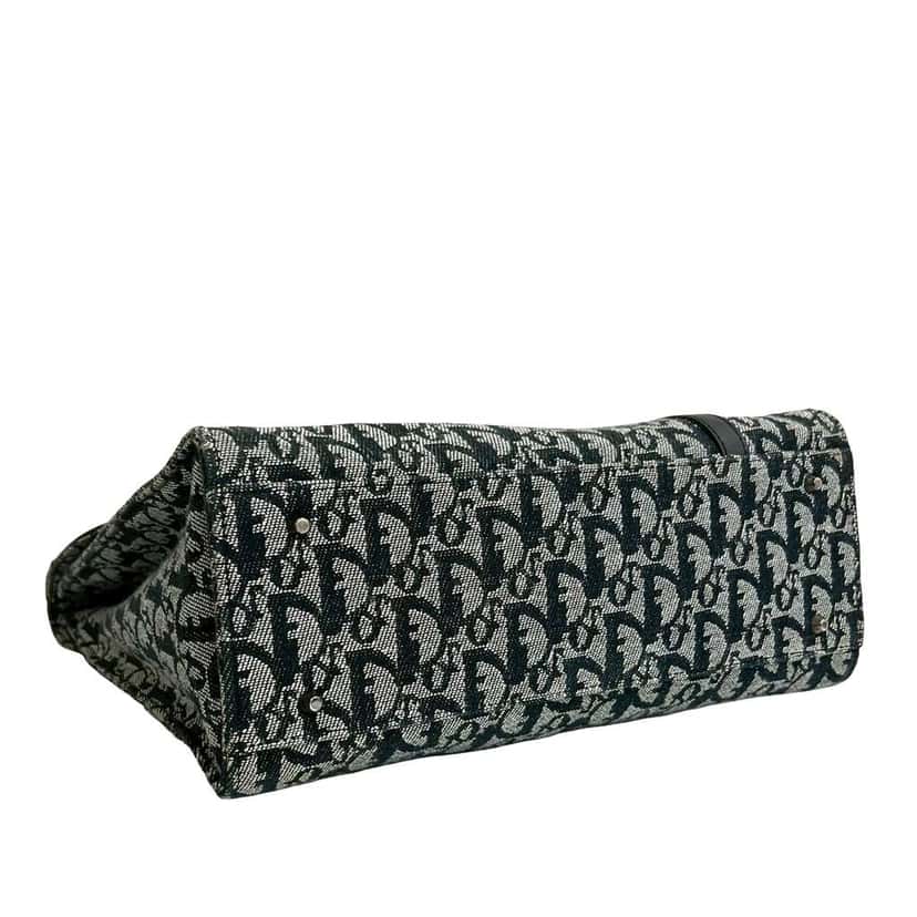 Dior Diorissimo Trotter Canvas Saddle Tote Black Canvas Good condition - Inside View