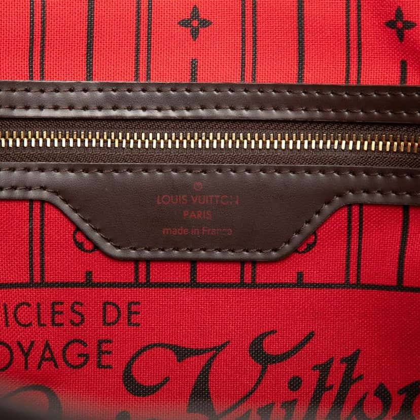 Louis Vuitton Damier Ebene Neverfull PM Brown Very good condition - Box View