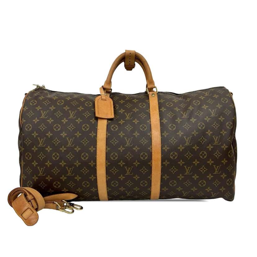 Louis Vuitton Monogram Keepall Bandouliere 60 Brown Very good condition - Front View