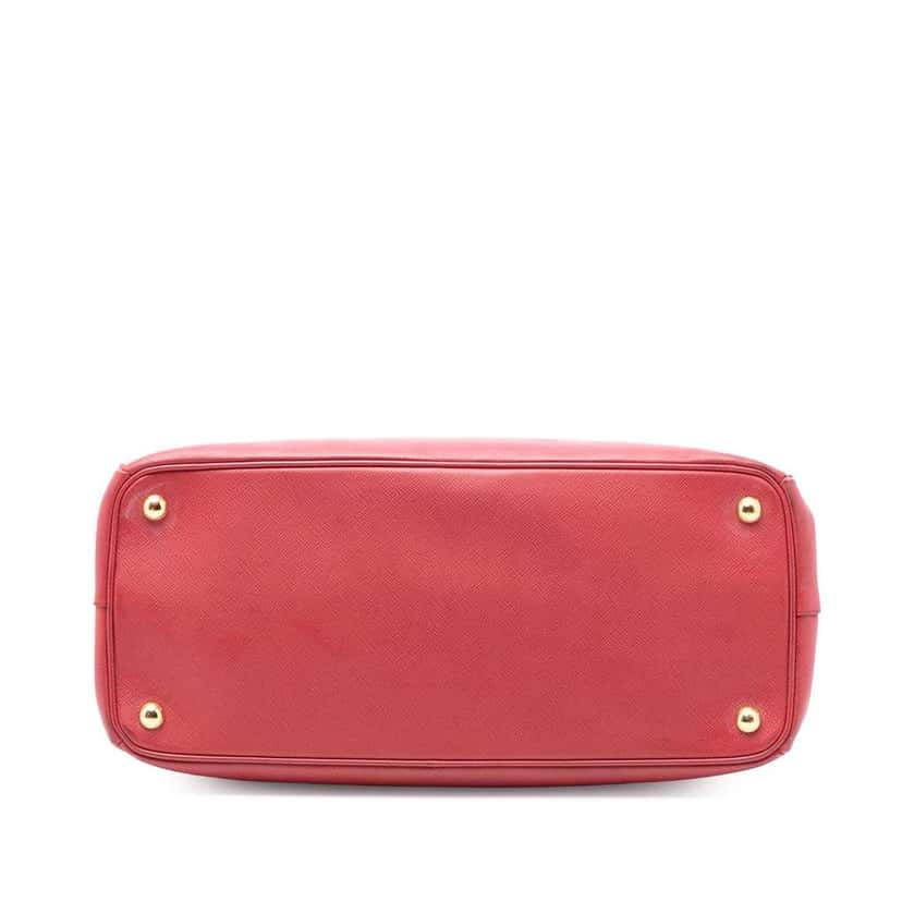 Prada Large Saffiano Lux Galleria Double Zip Satchel Red Leather Very good condition - Inside View