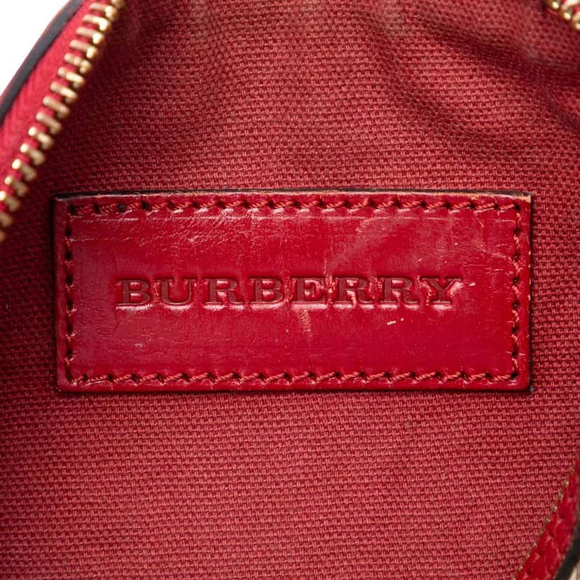 Burberry Mini Haymarket Check Coated Canvas Blaze Crossbody Beige Very good condition - Box View