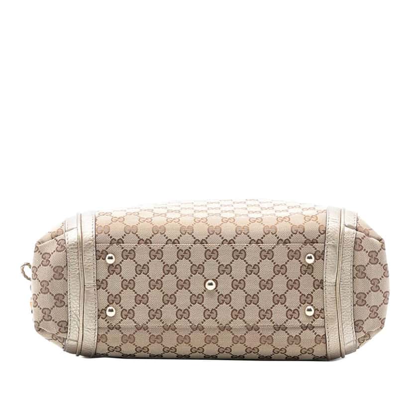 Gucci Large GG Canvas Bella Shoulder Bag Beige Very good condition - Inside View