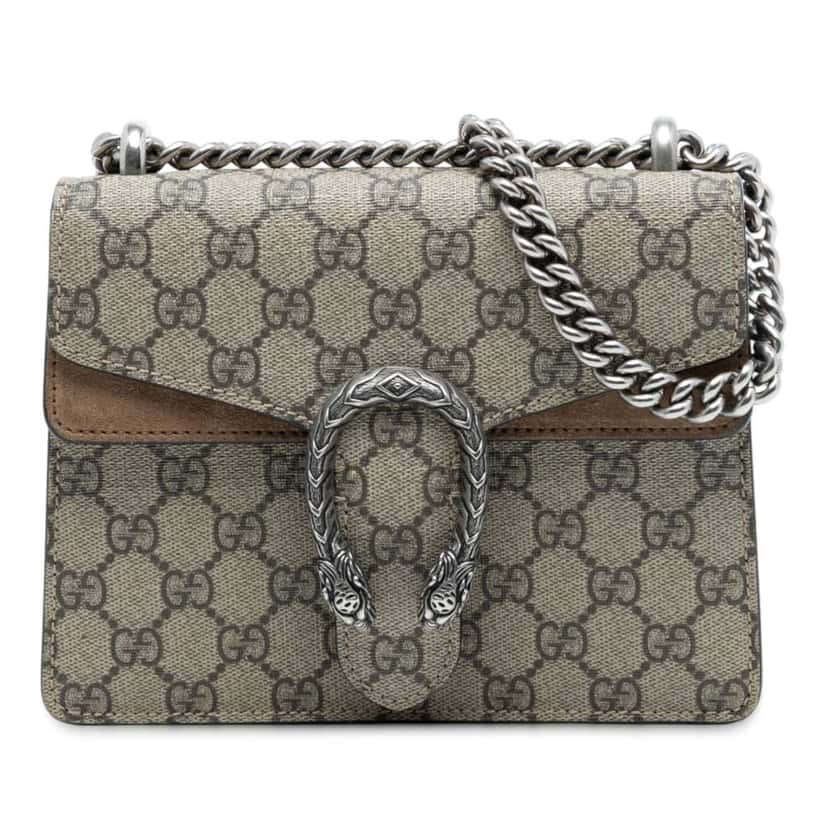 Gucci Small GG Supreme Dionysus Crossbody Beige Very good condition - Front View