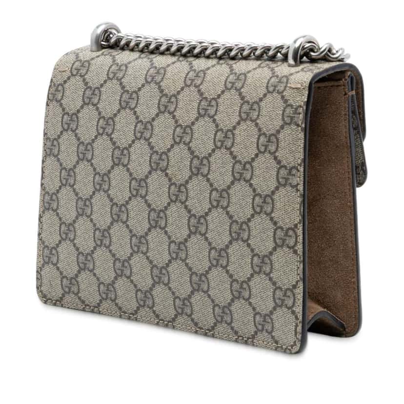 Gucci Small GG Supreme Dionysus Crossbody Beige Very good condition - Back View