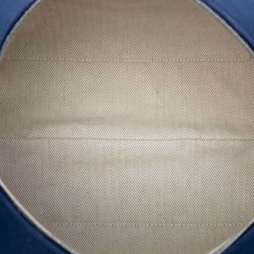 Hermès Large Toile Bride A Brac Case Blue Canvas Very good condition - Model View