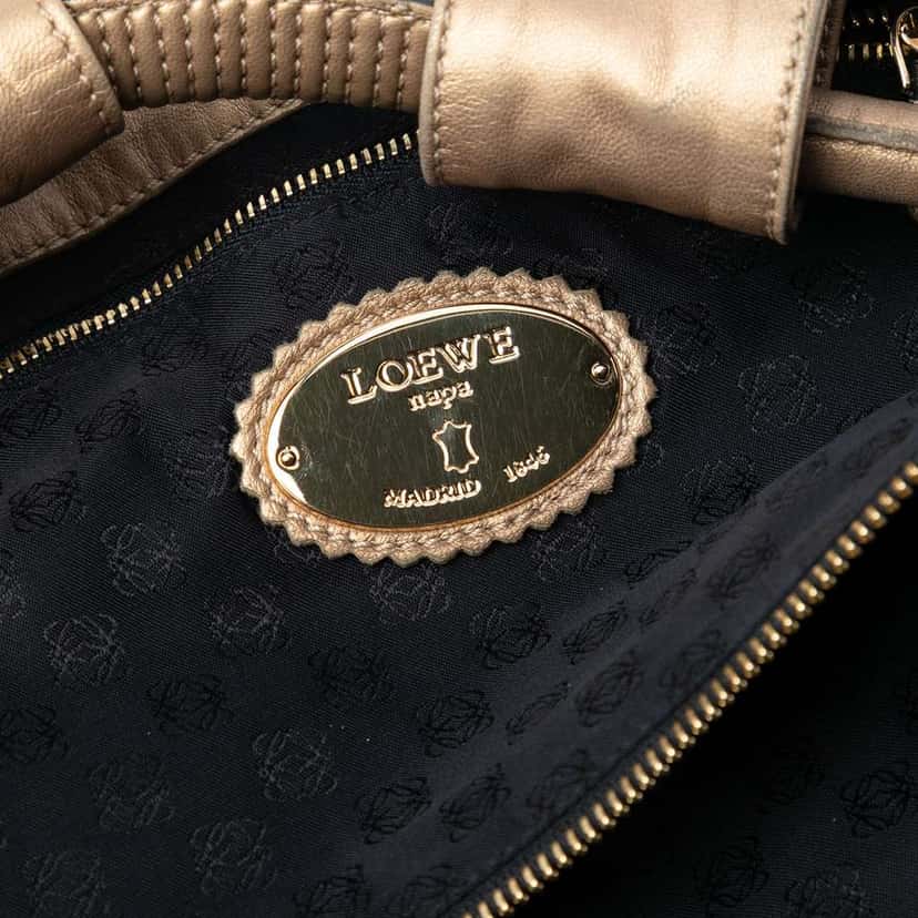 Loewe Nappa Aire Gold Leather Very good condition - Box View
