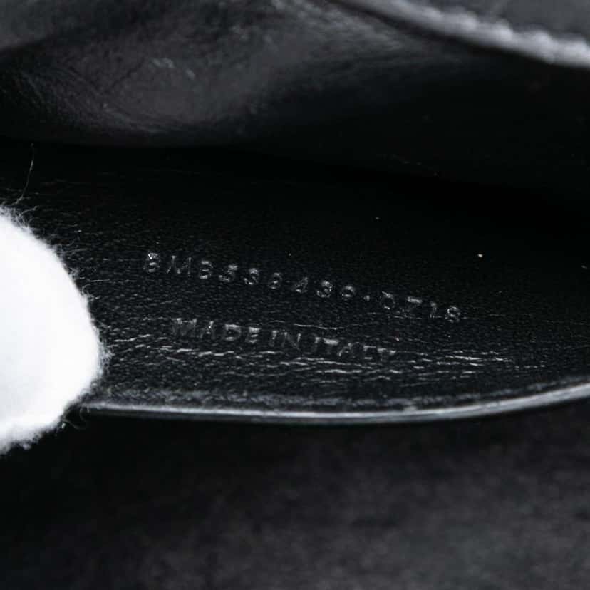 Saint Laurent Small Patent Monogram Vicky Chain Bag Black Leather Very good condition - Box View