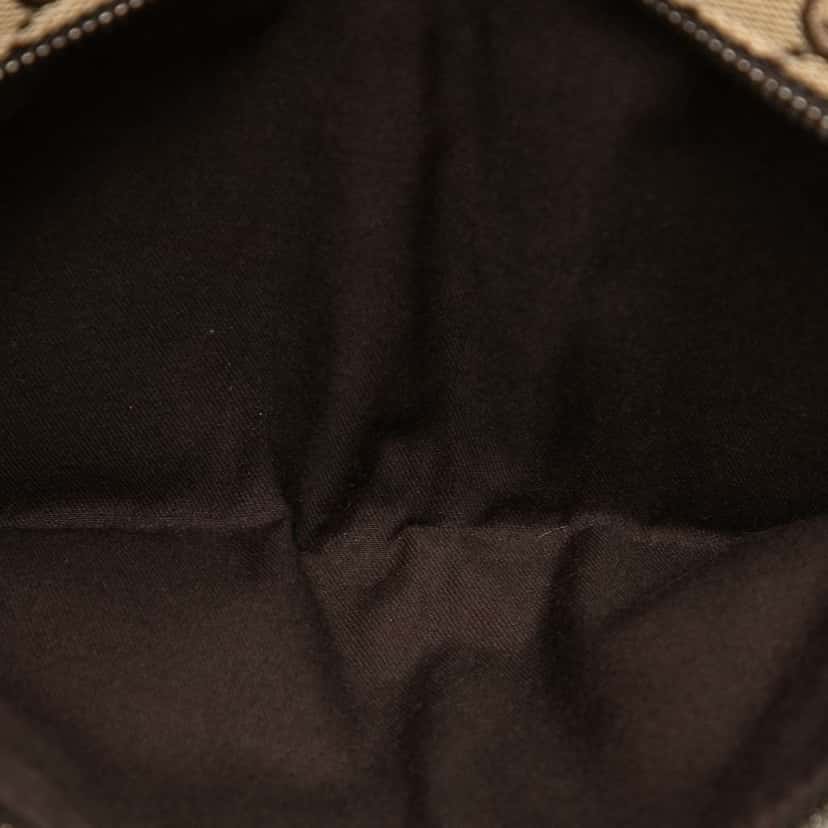 Gucci GG Canvas Web Double Pocket Belt Bag Beige Good condition - Model View