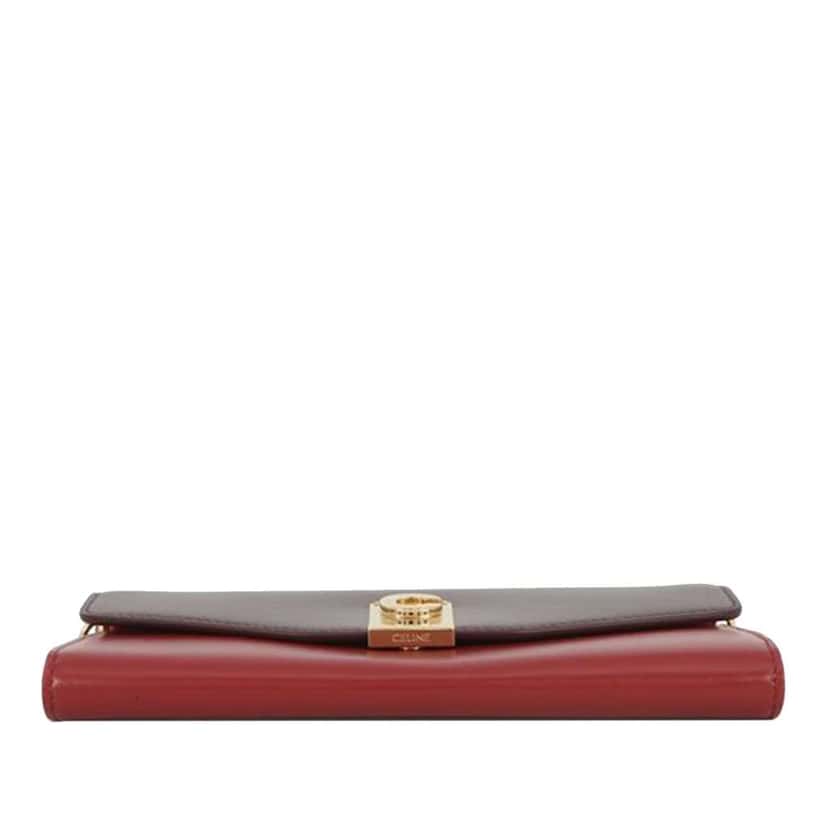 Celine Bicolor Leather C Bag Wallet On Chain Red Leather Very good condition - Inside View