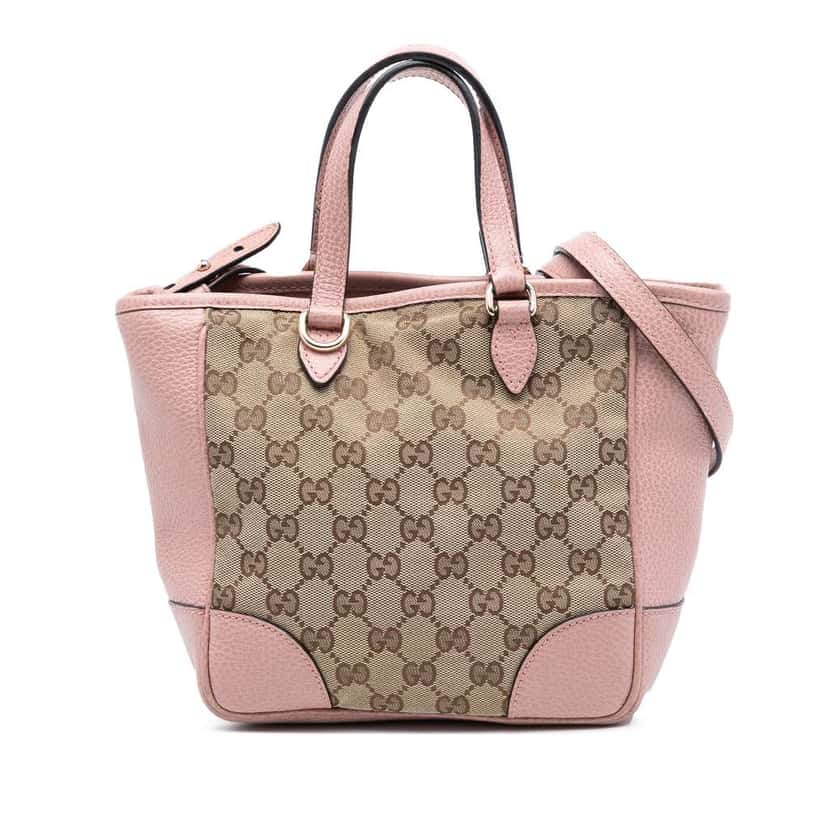Gucci Small GG Canvas Bree Satchel Beige Very good condition - Front View