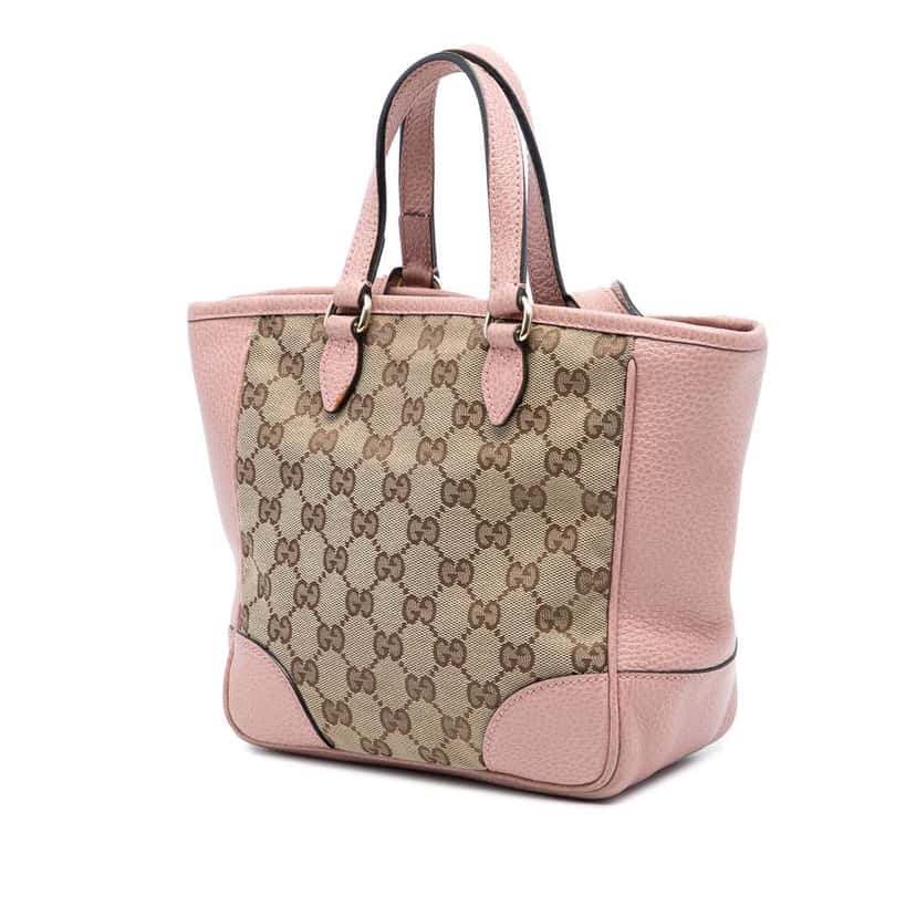 Gucci Small GG Canvas Bree Satchel Beige Very good condition - Back View