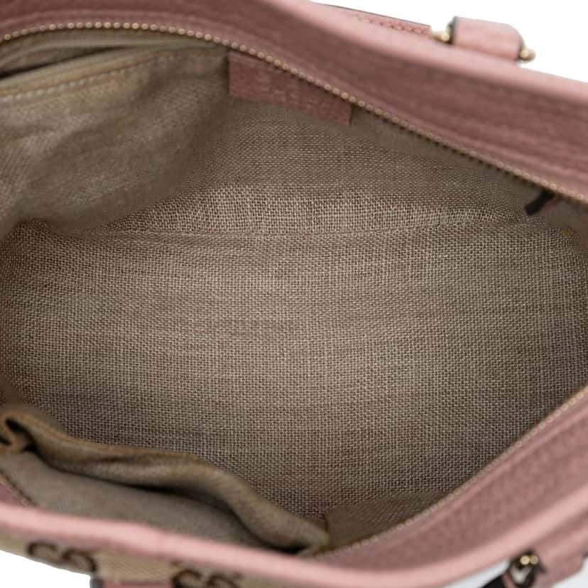 Gucci Small GG Canvas Bree Satchel Beige Very good condition - Model View
