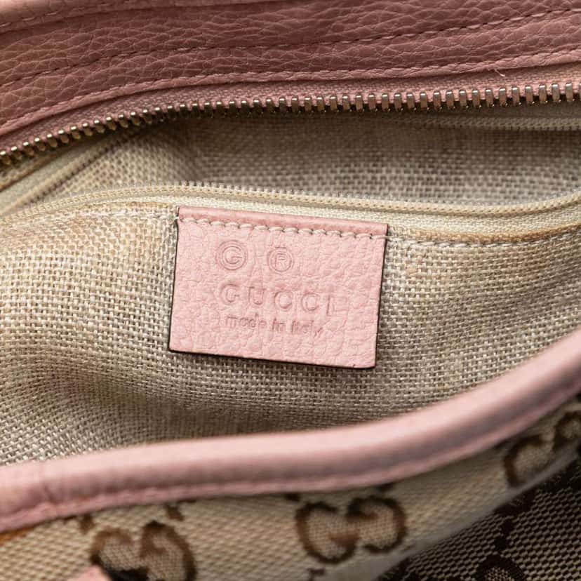 Gucci Small GG Canvas Bree Satchel Beige Very good condition - Box View